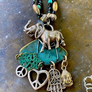 Handmade boho necklace